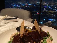 黑金蒜辣子牛肉眼-无锡苏宁银河国际酒店-悦府65中餐厅
