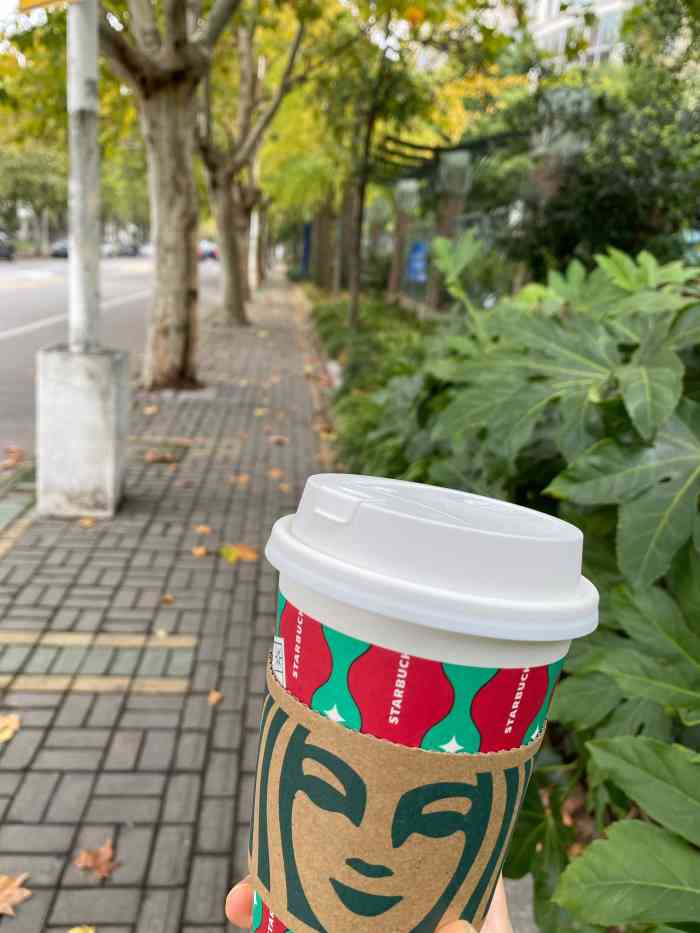 星巴克(武威东路店)-"小区里新开的星巴克,这里是手冲咖啡店!环.