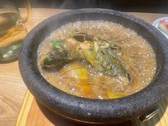 白洋淀石锅嘎鱼-小放牛炒菜馆(军校店)