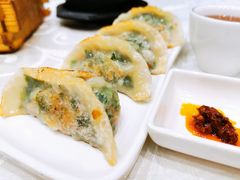 香煎韭菜饺-鹅城