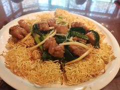 排骨煎面-山水茶艺馆·点心粤菜·30年老字号