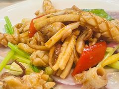 时菜炒土鱿-文记壹心鸡(宝华路店)