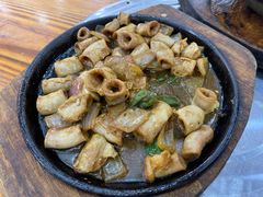 铁板竹肠-银峰农庄·特色烧鸡·鲜无花果浸鸡
