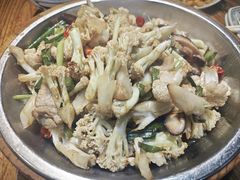 大盆有机花菜-呱呱叫民俗风味主题餐厅(沣峪口店)