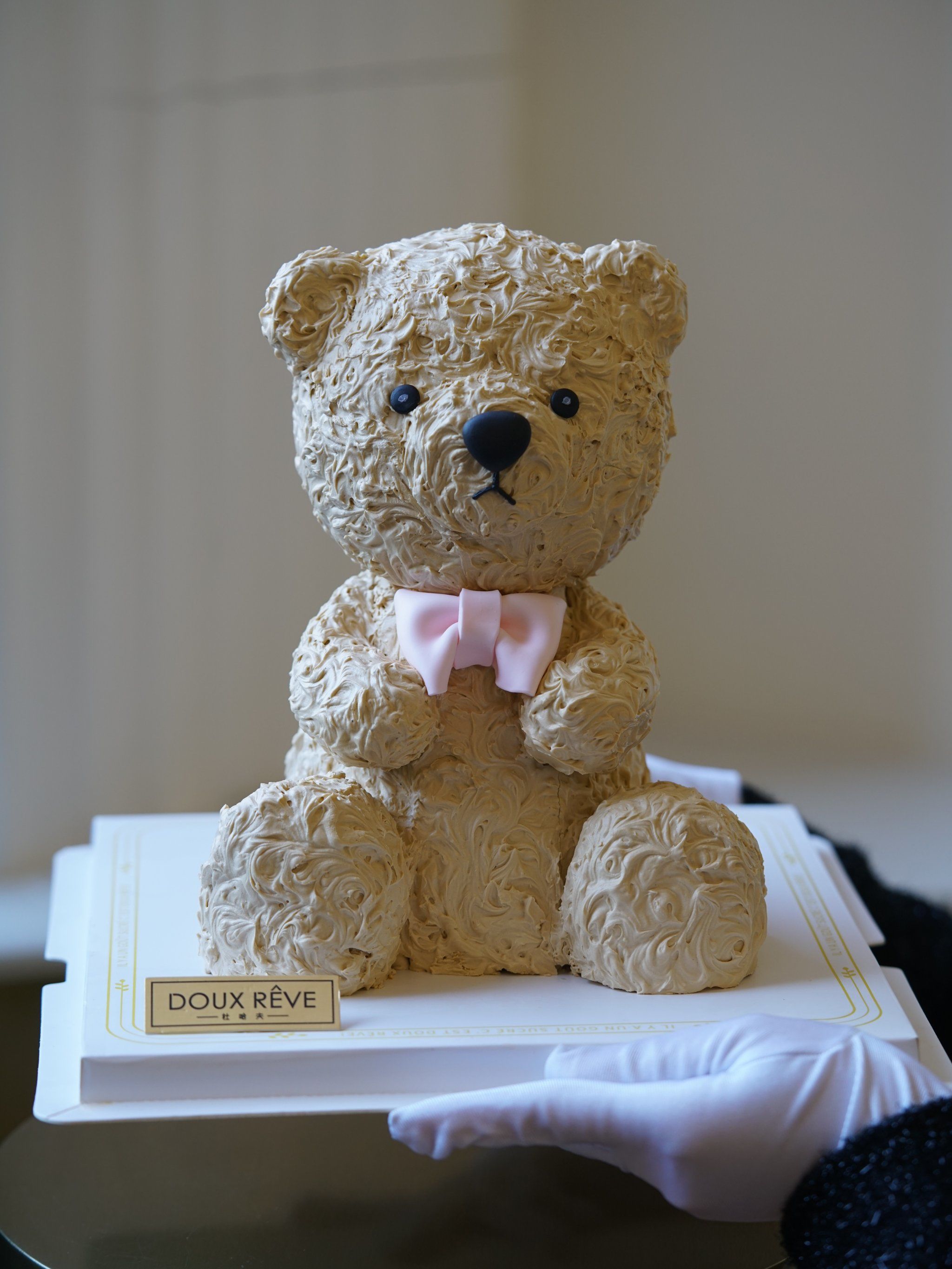 童趣满满的小朋友最爱🧸粉色小熊公仔蛋糕🎂