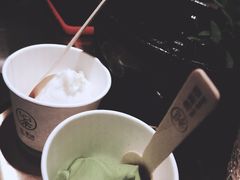 桂花抹茶冰淇淋-茶是一枝花泡茶店