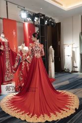 -懿沉香中式嫁衣礼服秀禾服龙凤褂马来褂旗袍总店