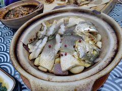 砂锅焗黄花鱼-1937青岛老味道·海肠捞饭·青岛菜(大鲍岛栈桥店)