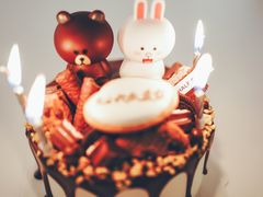line巧克力蛋糕-半勺舒舒生日蛋糕店
