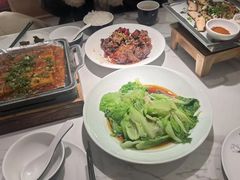油淋脆菜心-绿茶餐厅(滨海万达广场店)