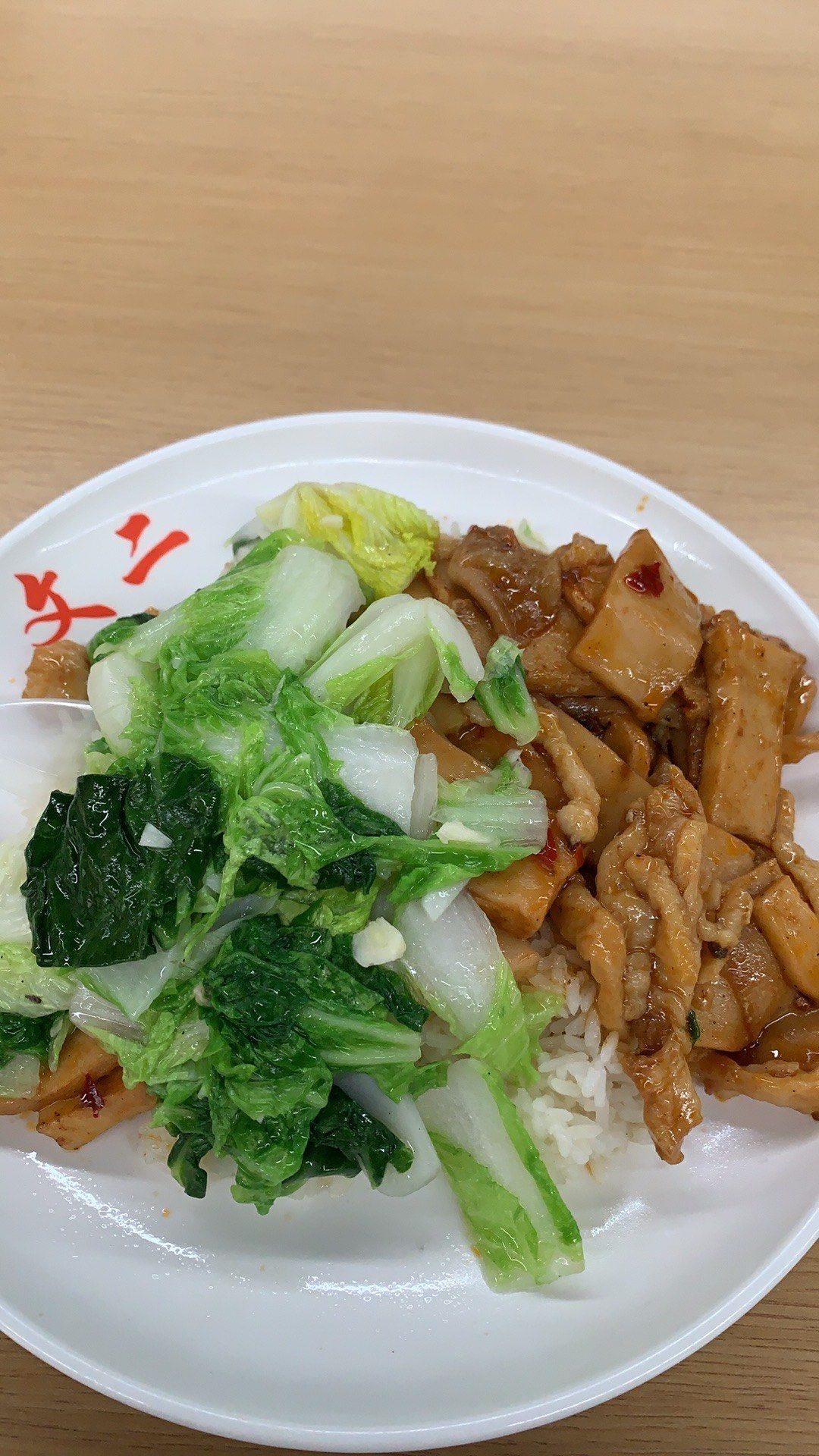 食堂6元的自选饭