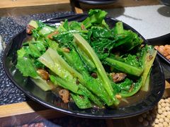 豆豉鲮鱼油麦菜-潮十三潮汕砂锅粥(高新四路大都荟店)