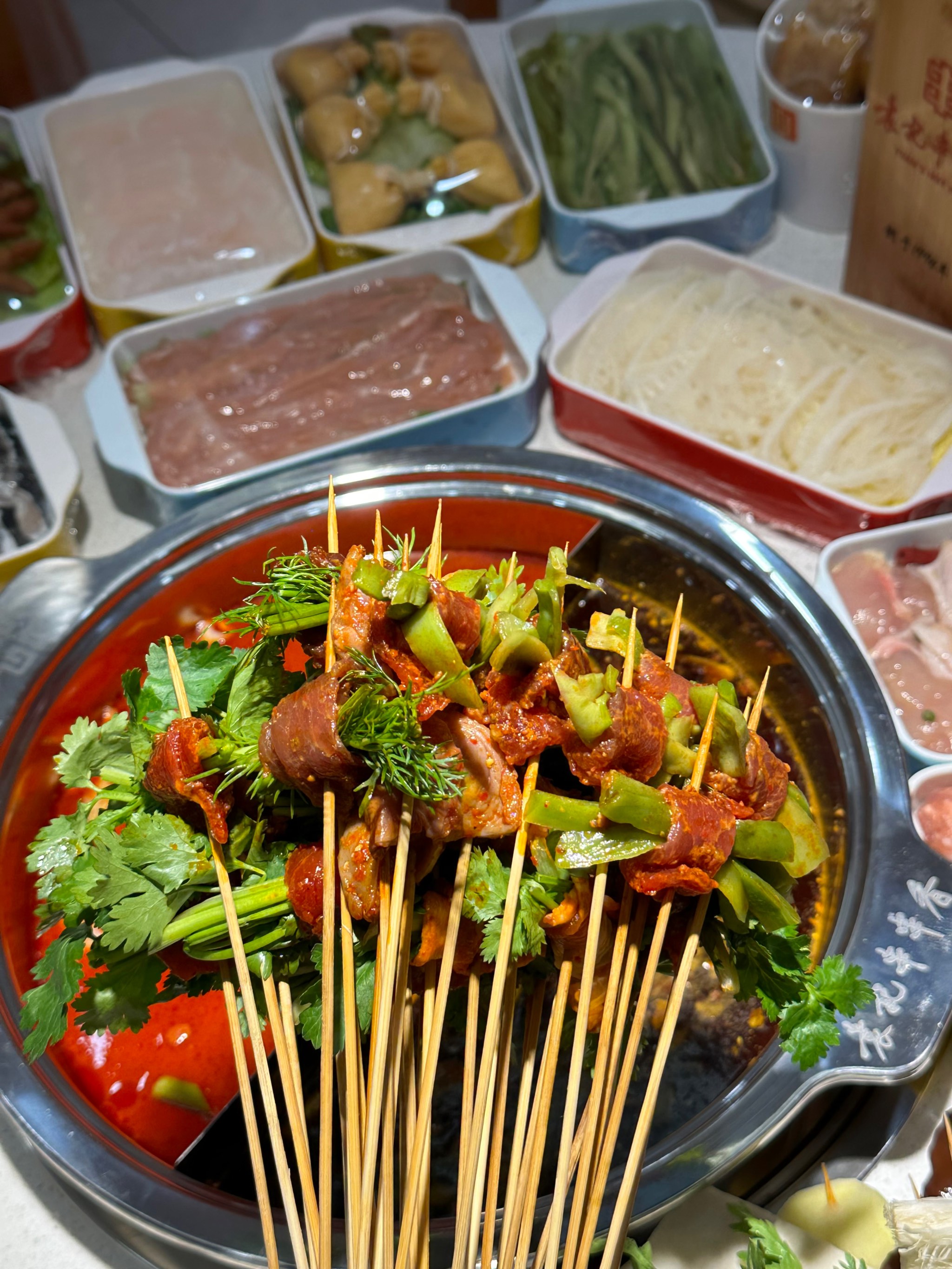 厦门的 香菜牛肉串串