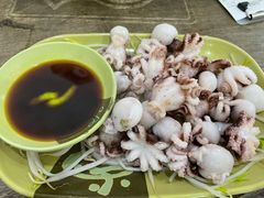 芥末白灼八爪鱼-贞姨美食·老字号海鲜大排档