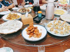 -东来菜馆•手抓海鲜家常菜•海鲜锅贴(鸽子窝店)