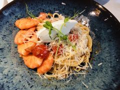 鲜茄茸大虾配马斯卡朋意大利面-BE BRIGHT KITCHEN(正佳广场店)