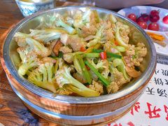 大盆有机菜花-呱呱叫民俗风味主题餐厅(沣峪口店)