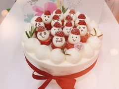 雪人蛋糕8寸-花花卷卷·鲜食蛋糕(静安久光百货店)