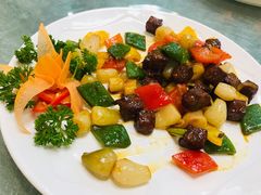 子姜荞头牛肉粒-點無缺茶楼·海鲜酒家(世博店)
