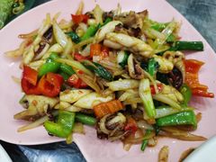 姜葱鱿鱼-覃记海鲜美食餐厅