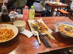 西红柿炒刀削-北新桥烤鱿鱼