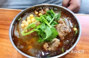 Crispy Pork with Sweet Potato Noodles