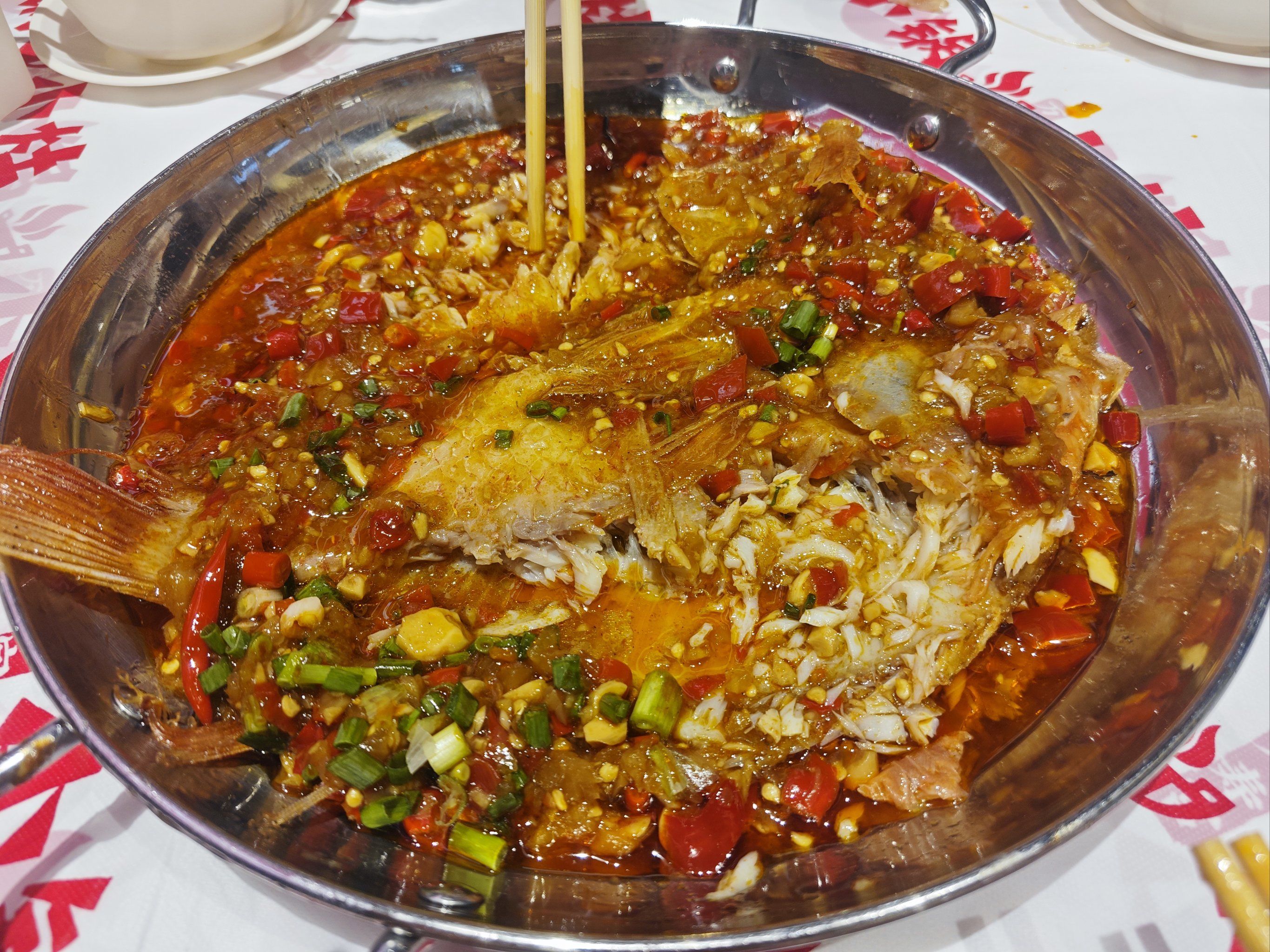 油浸鱼,超级好吃!果然名不虚传,下次来南昌还要点这道菜