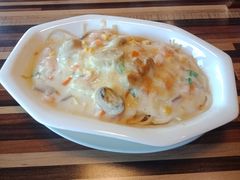 虾仁白汁焗意粉-云顶咖啡厅·中西餐(天诚港店)