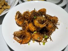 野山蒜油爆虾-老平安农家菜(平安店)