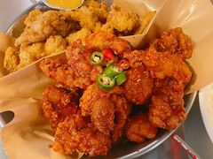 炸鸡一半一半-富乐满韩国正宗炸鸡韩国料理(虹泉路店)