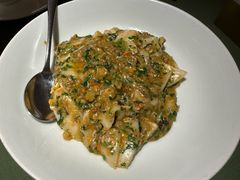 蟹黄荠菜炒年糕-老吉堂上海本帮菜(望京万象汇店)