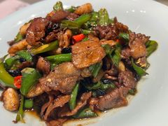 泡饭吃的辣椒炒肉-佳兰雅序融合菜(高新店)