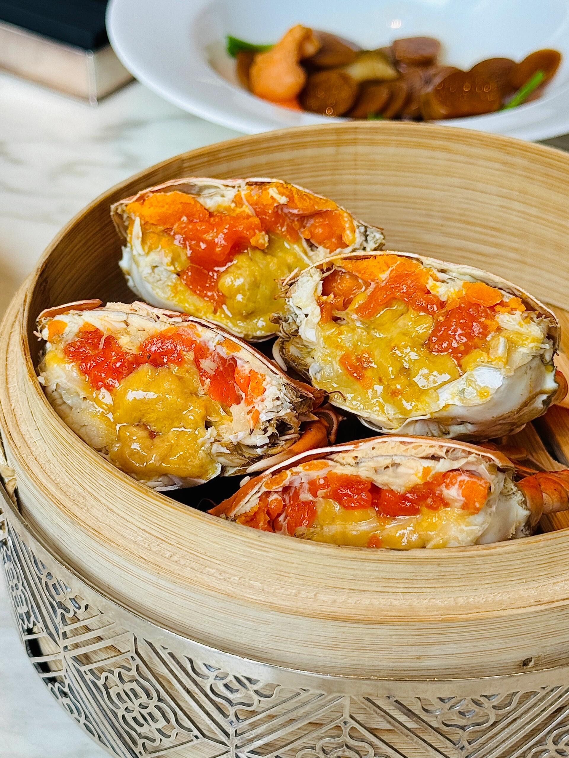 红膏炝蟹,咸香诱人