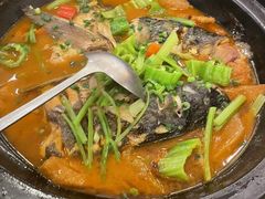 石锅生焗板栗南瓜-鱼满楼(汉中门大街店)