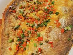 香煎油黄花鱼-喜上喜鸡煲翅(吉大店)