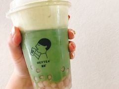 喜乐芝翠玉抹茶+芋圆小圆子-喜茶(上海五角场万达店)