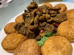 烧饼夹羊腰-忠顺斋易州印象烤鸭店(东关新村店)