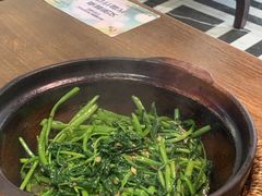 啫啫虾酱空心菜-熠盛粤味(永康路店)