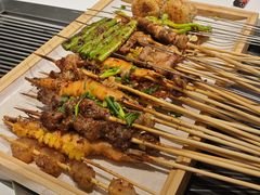 -山野的朋友露营炭火烤肉