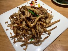 茶树菇炒鱿鱼-竹里馆·淮扬菜·功夫茶(老门东店)