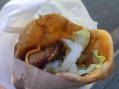 爆浆炸蛋-小红车炸蛋葱油饼