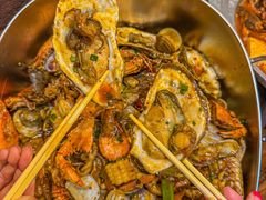 -东来菜馆•手抓海鲜家常菜•海鲜锅贴(鸽子窝店)