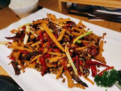 干煸牛肉藕丝-蜀锦堂·川味现炒(襄阳武商汇店)