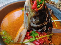老坛剁椒蒸鱼头-俏九州·小炒黄牛肉(华润万象汇店)