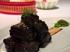 桂花糖醋肉排-悦轩中餐厅·高空江景·杭州柏悦酒店
