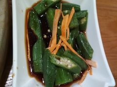 凉拌秋葵-云中鱼蒸汽石锅鱼(川沙百联店)