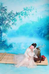 -后宫·古装汉服京剧儿童亲子全家福摄影