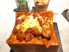 发财金砖鸡扒焗饭-锦园春香港茶餐厅(西海湾旗舰店)