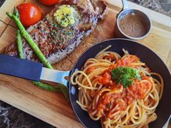 牛排意面套餐-Lets burger非常汉堡·环球风味(蓝色港湾店)