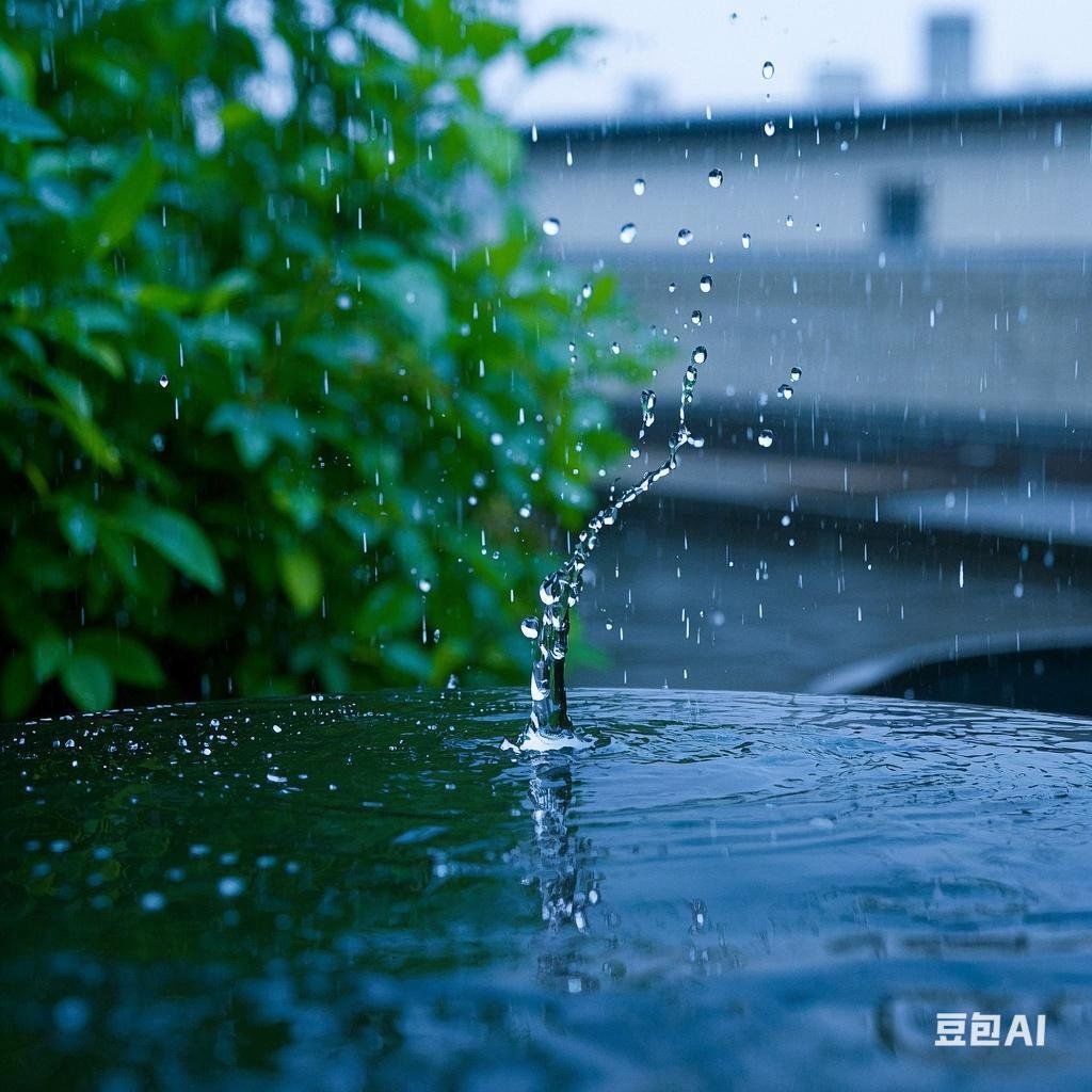 城市雨景,别有一番韵味☔